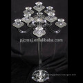 Suporte de vela antigo de cristal de alta qualidade do candelabro do cristal do casamento
